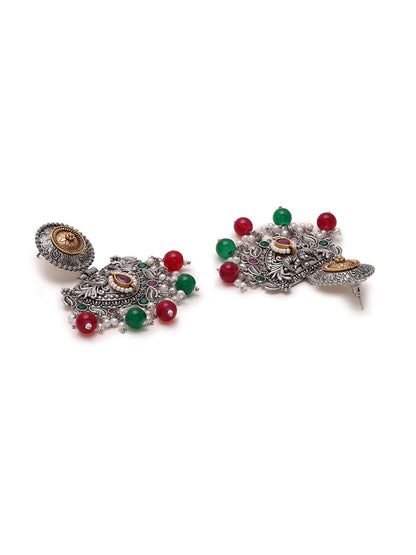 Priyaasi Multi-color Beads Drop Earrings