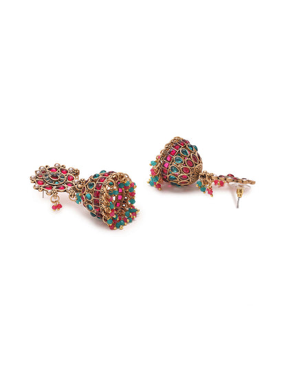 Priyaasi Temple Style Dangler Jhumkas