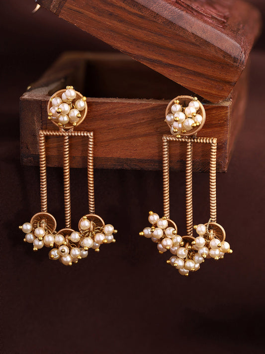 Priyaasi Pearl Statement Dangler Earrings