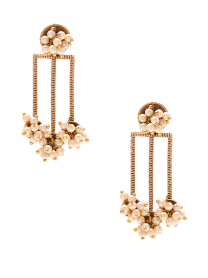 Priyaasi Pearl Statement Dangler Earrings
