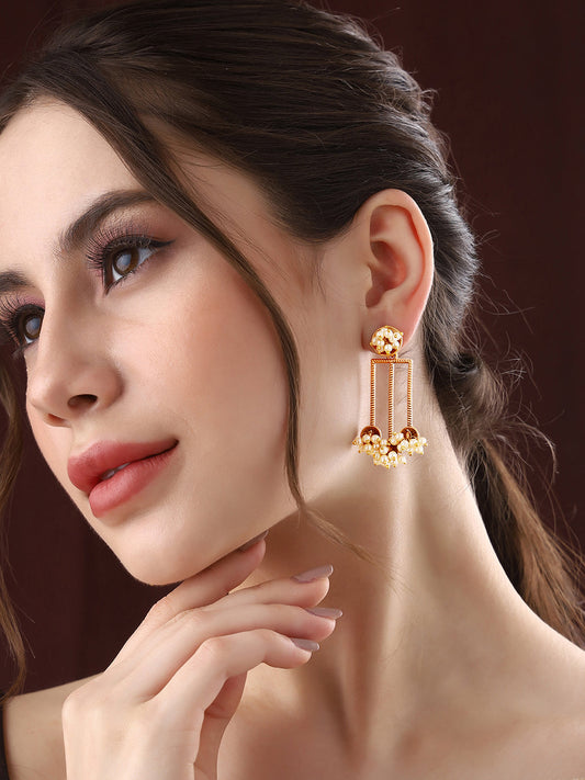 Priyaasi Pearl Statement Dangler Earrings