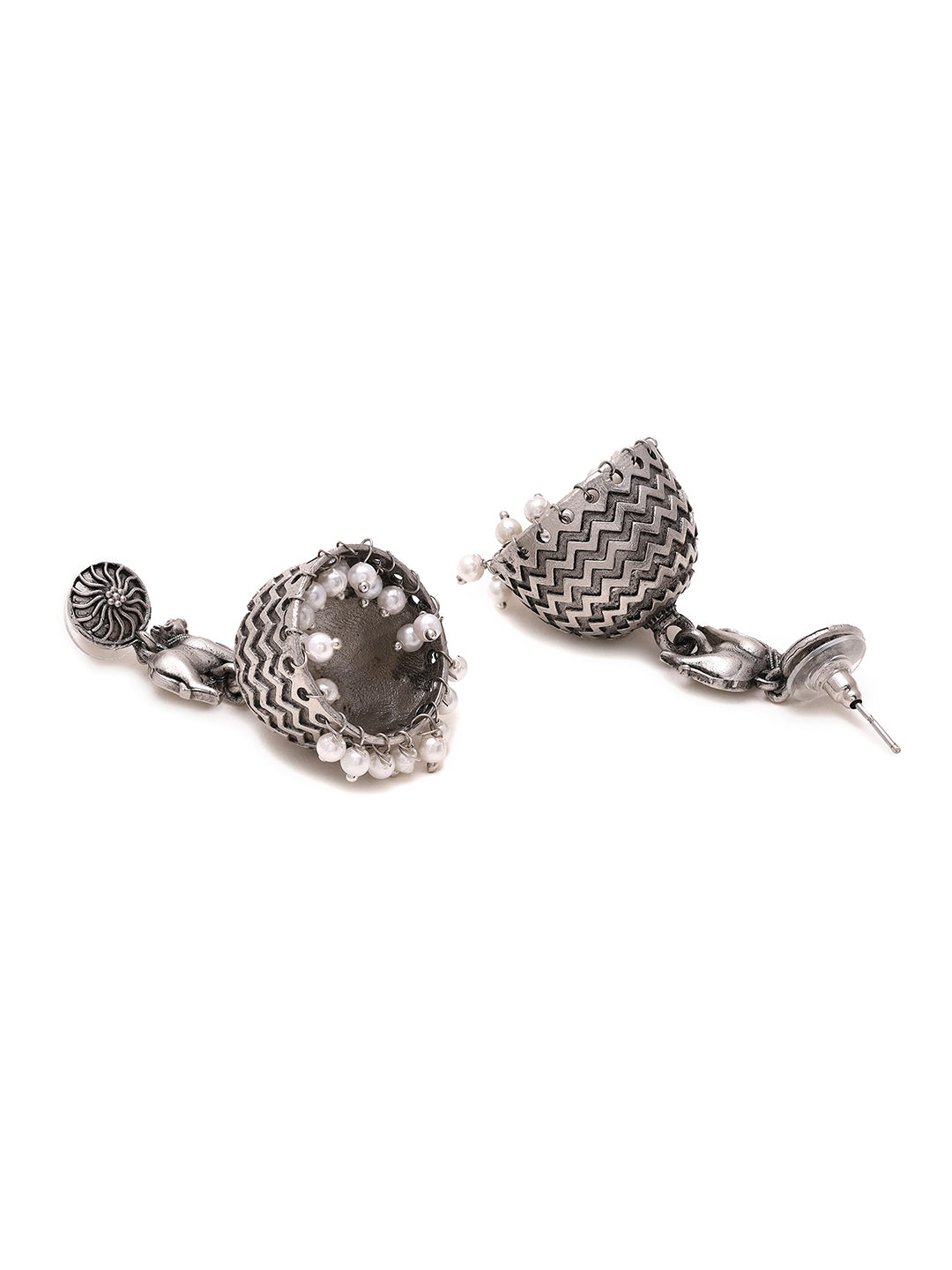 Priyaasi Majestic Charm of Elephant-Inspired Jhumkas