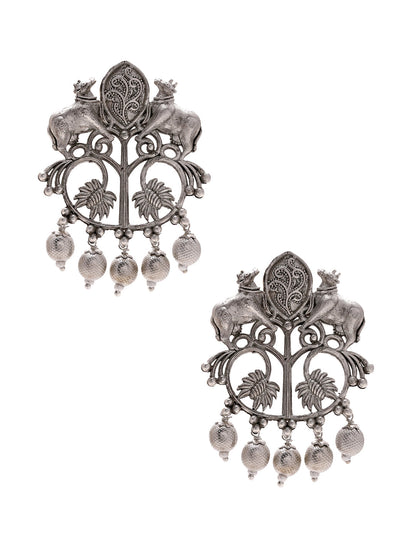 Priyaasi Oxidized Tribal Earrings