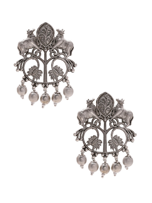 Priyaasi Oxidized Tribal Earrings