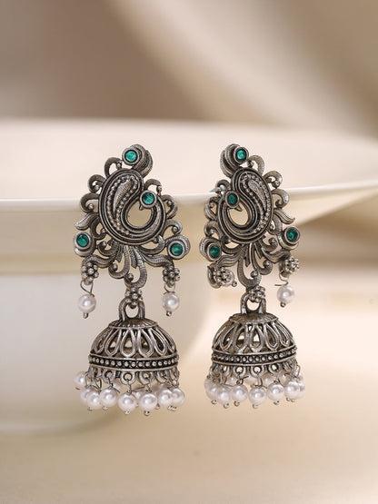 Priyaasi Tribal Peacock Jhumkas