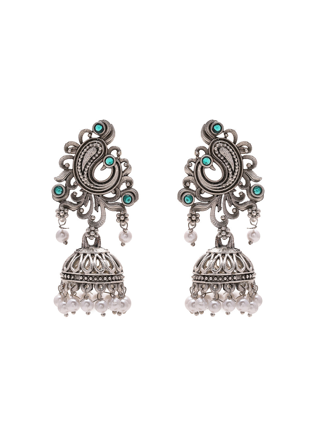 Priyaasi Tribal Peacock Jhumkas
