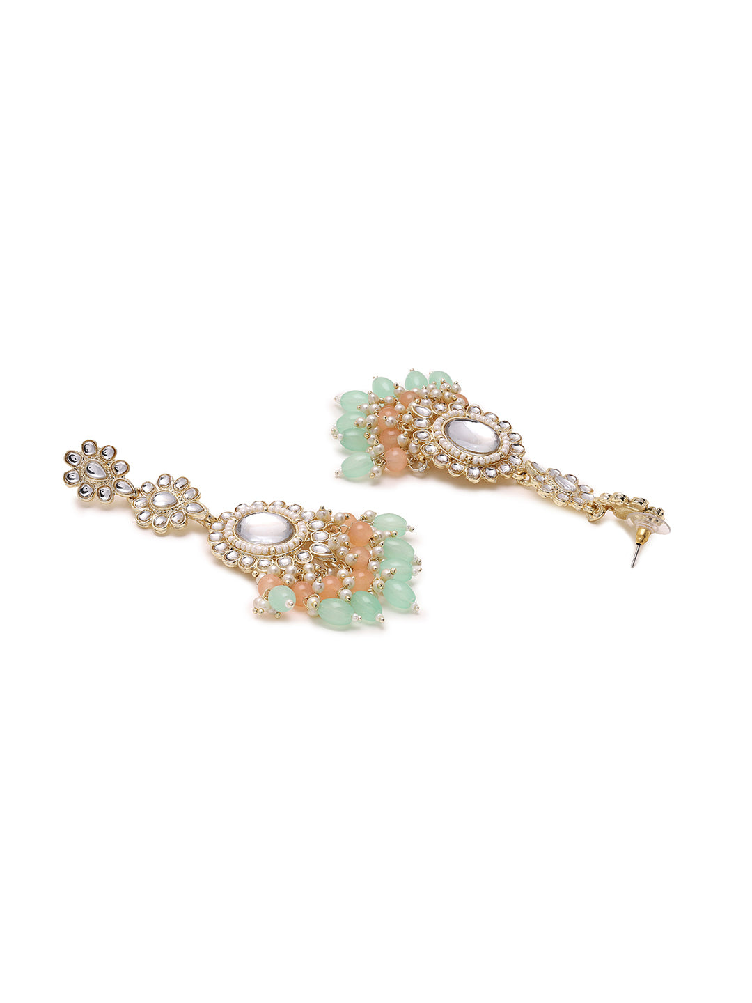 Priyaasi Kundan and Beaded Earrings