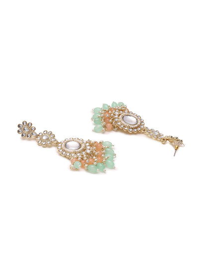 Priyaasi Kundan and Beaded Earrings