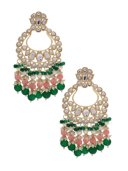 Priyaasi Beads and Kundan Chandbalis