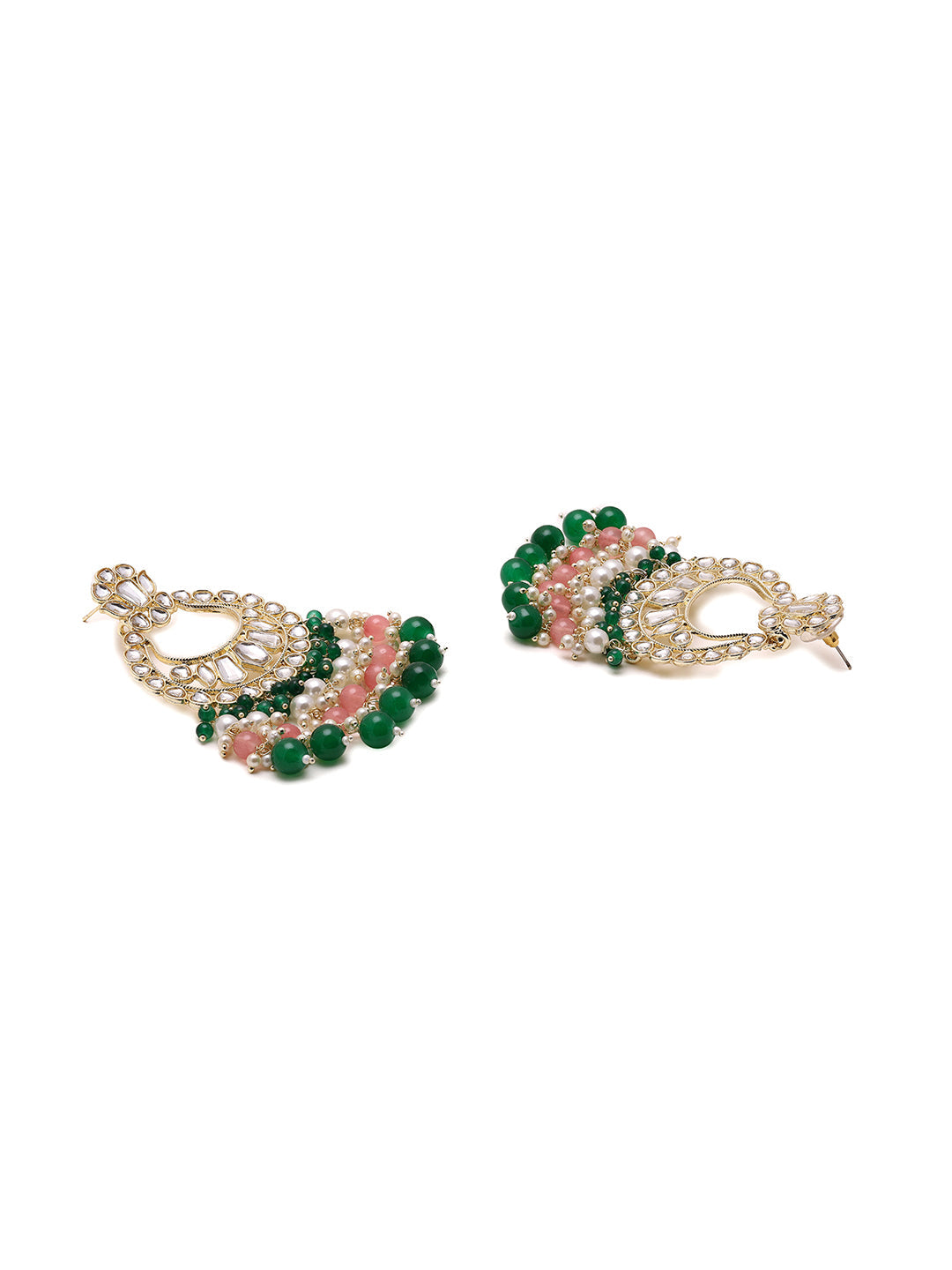 Priyaasi Beads and Kundan Chandbalis