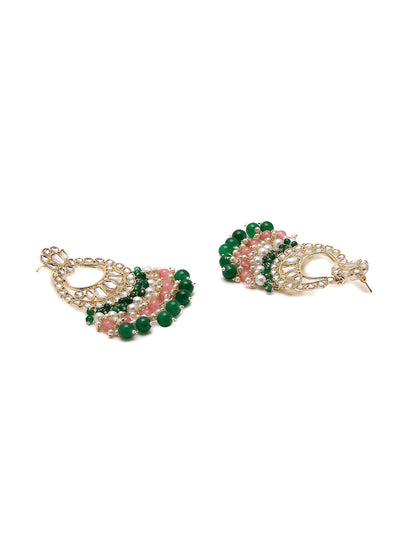 Priyaasi Beads and Kundan Chandbalis