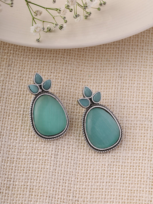 Priyaasi Green Drop Earrings