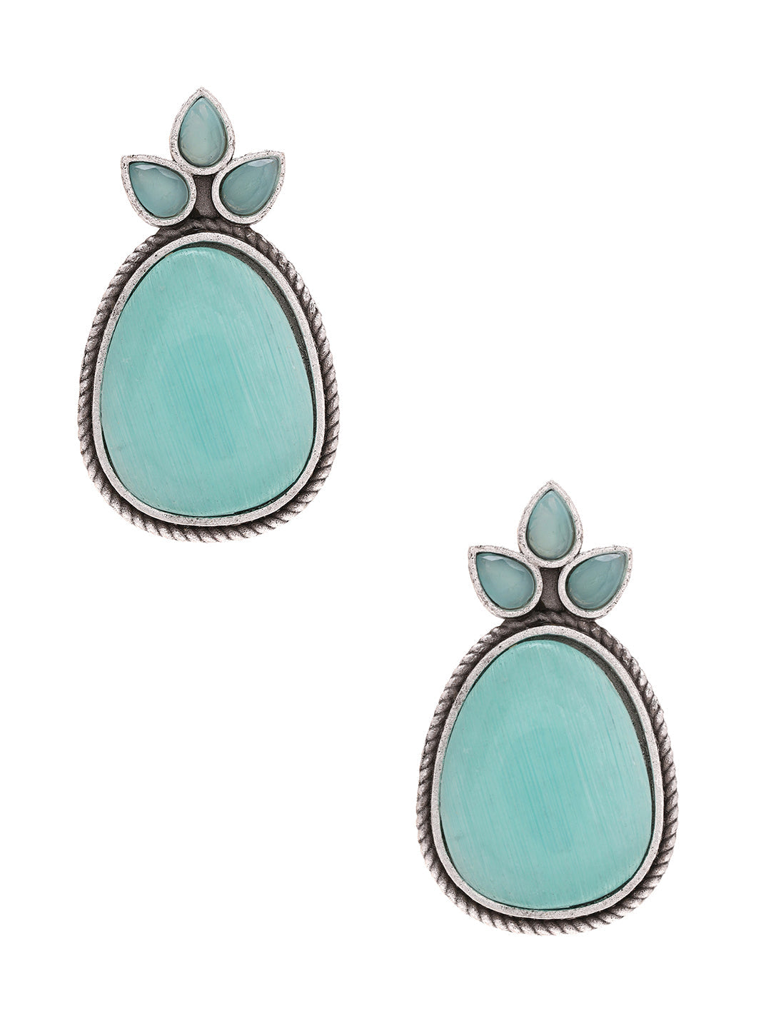 Priyaasi Green Drop Earrings