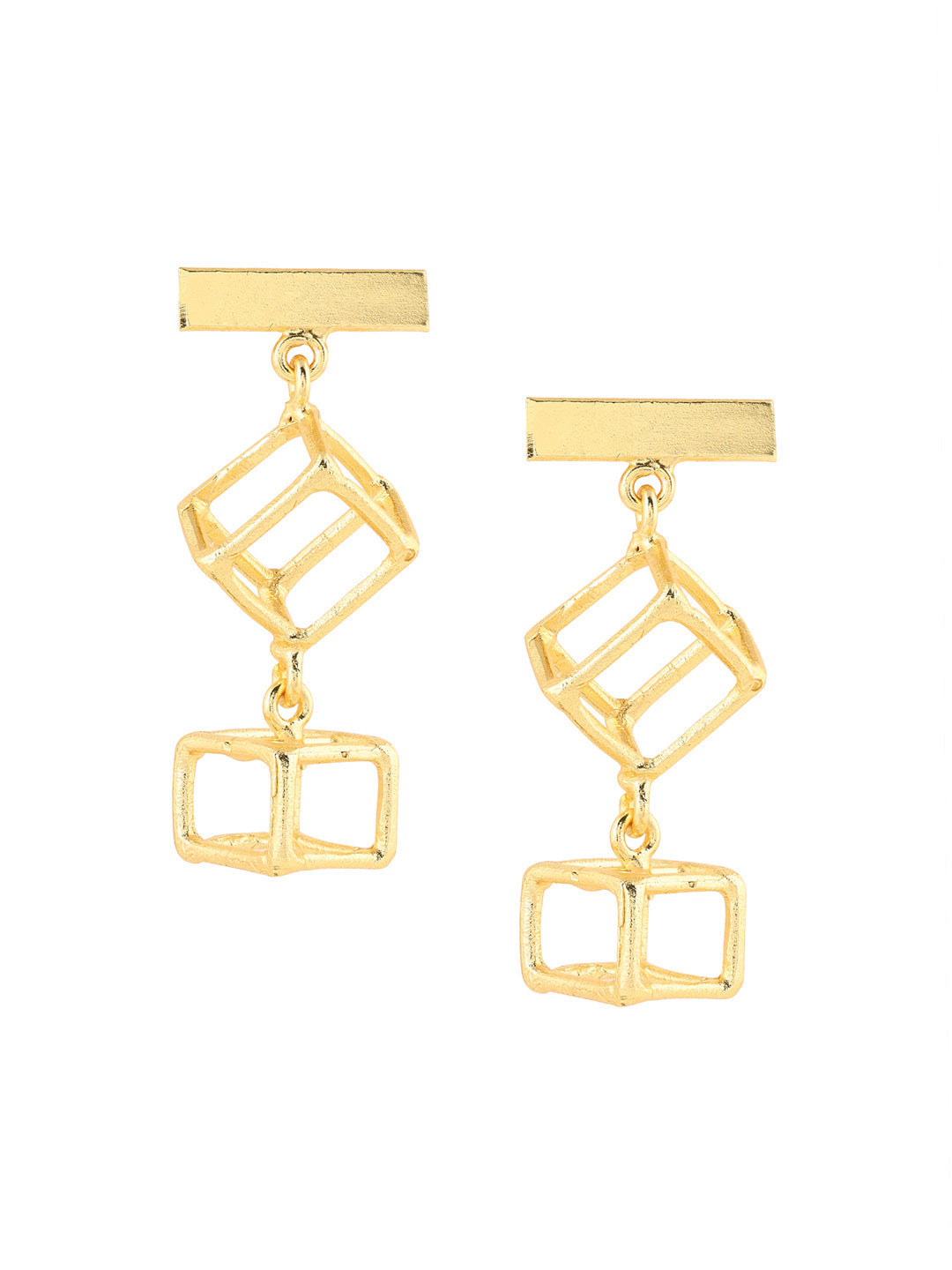 Priyaasi Statement High Gold Plated Drop Earrings