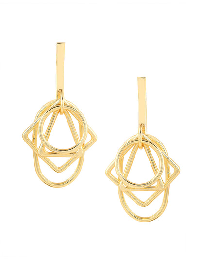 Priyaasi Geometric Shapes Hangings Earrings