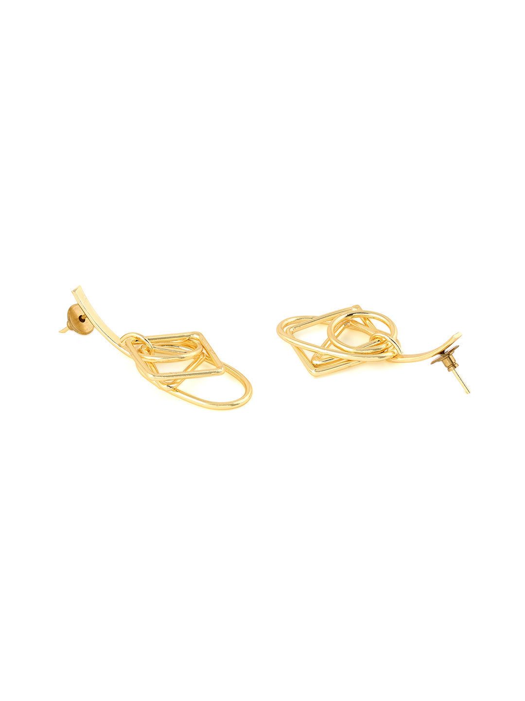 Priyaasi Geometric Shapes Hangings Earrings