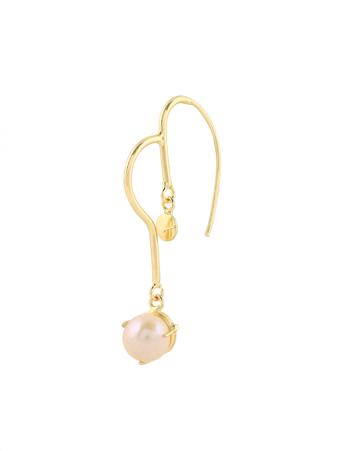 Priyaasi High Gold Plated Pearl Drop Earrings