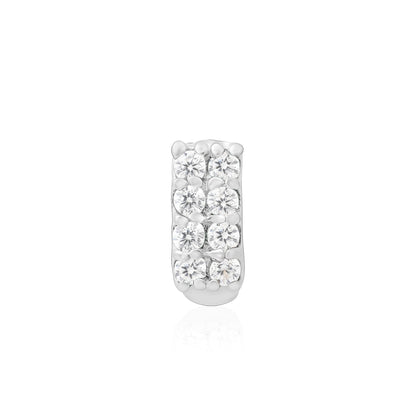 Radiant Silver Nose Pin