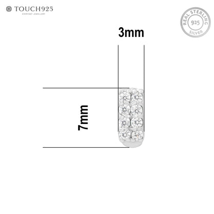 Radiant Silver Nose Pin
