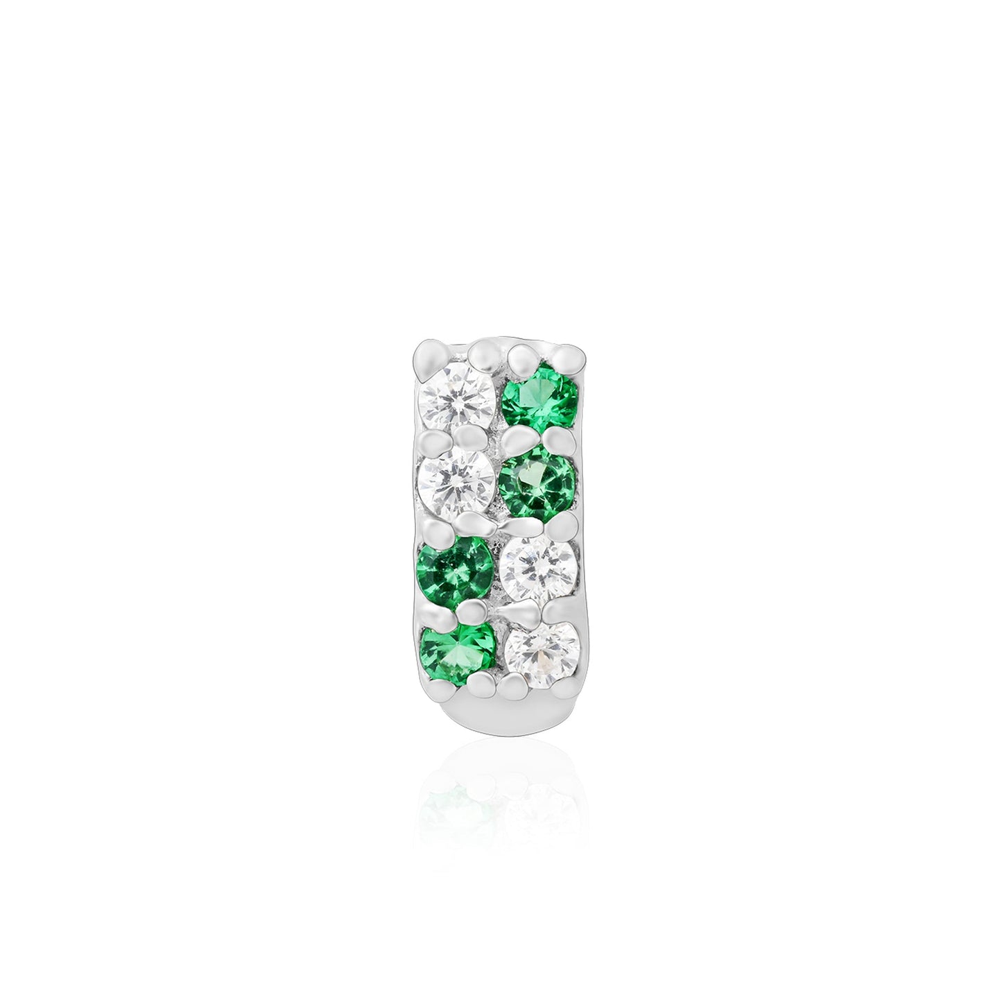 Radiant Bar Silver Nose Pin