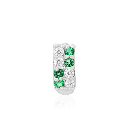 Radiant Bar Silver Nose Pin