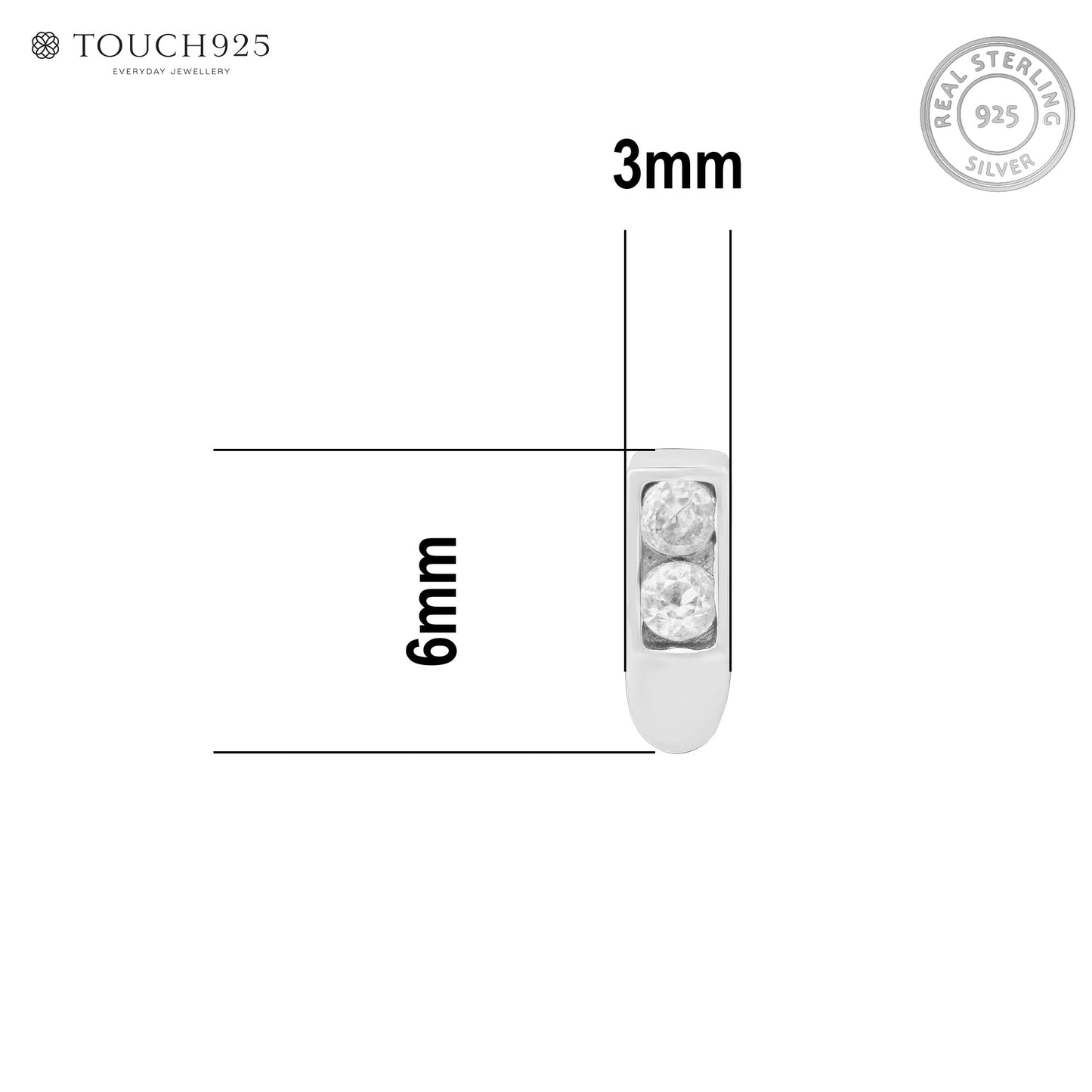 Minimal Bar Silver Nose Pin