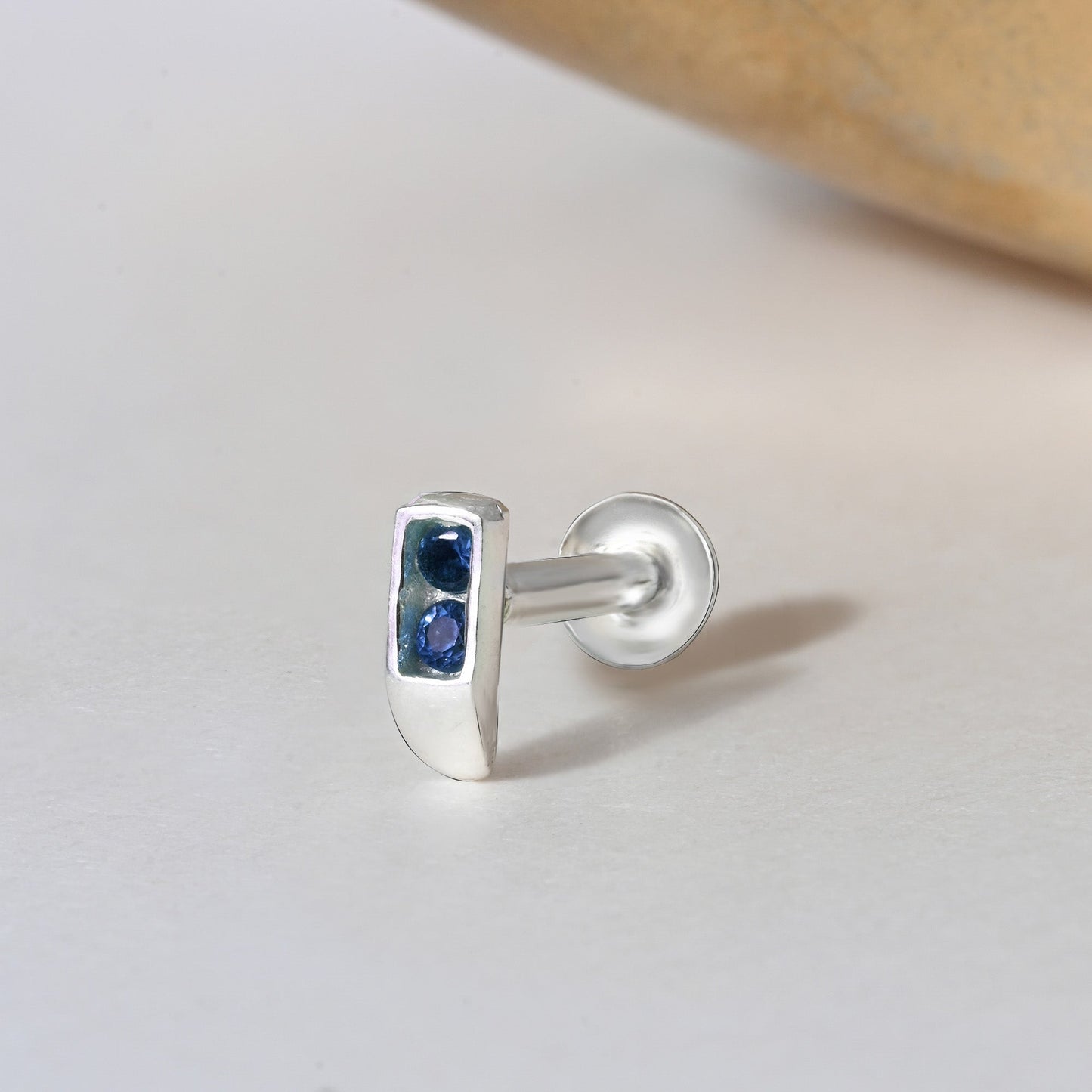 Minimal Bar Silver Nose Pin