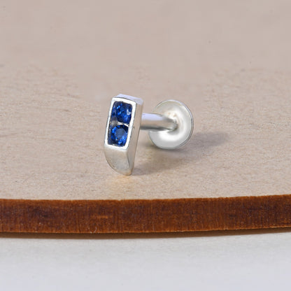 Minimal Bar Silver Nose Pin