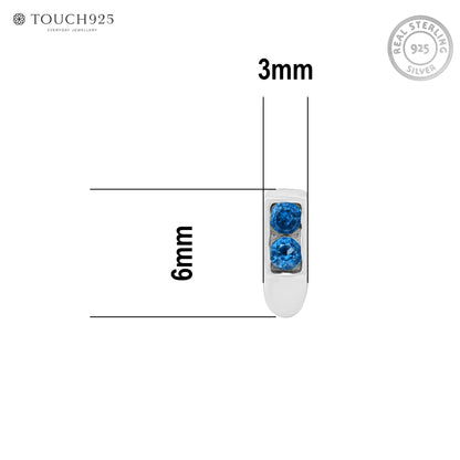 Minimal Bar Silver Nose Pin
