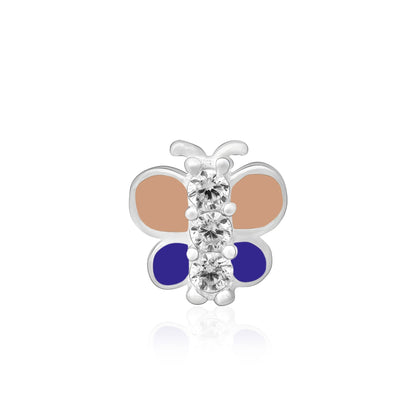 Silver Butterfly Nose Pin