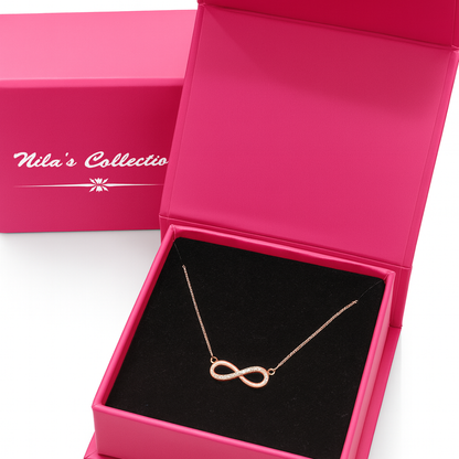 Gift Rose Gold Plated Necklace With Bracelet