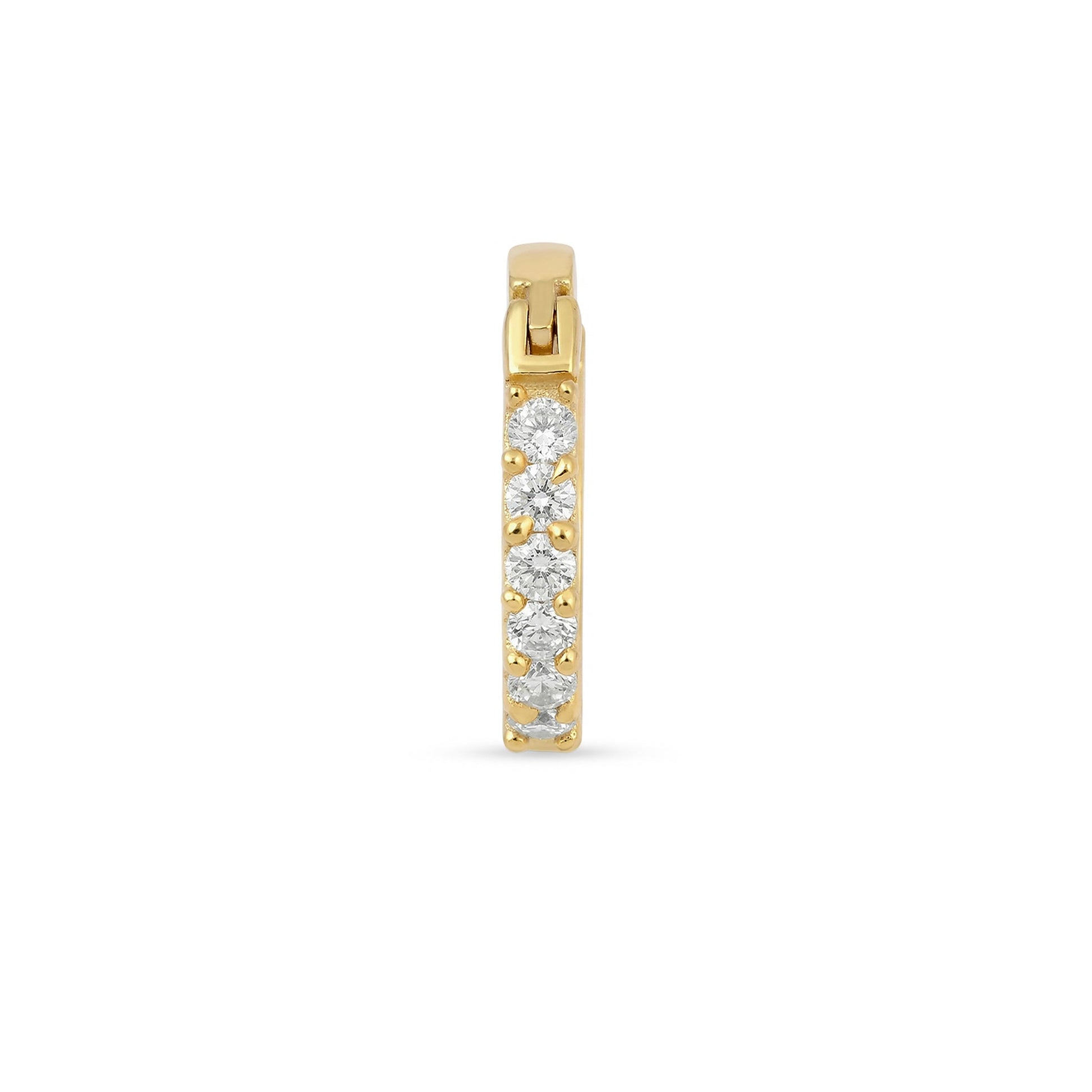 Pavé Huggie Septum Nose Ring