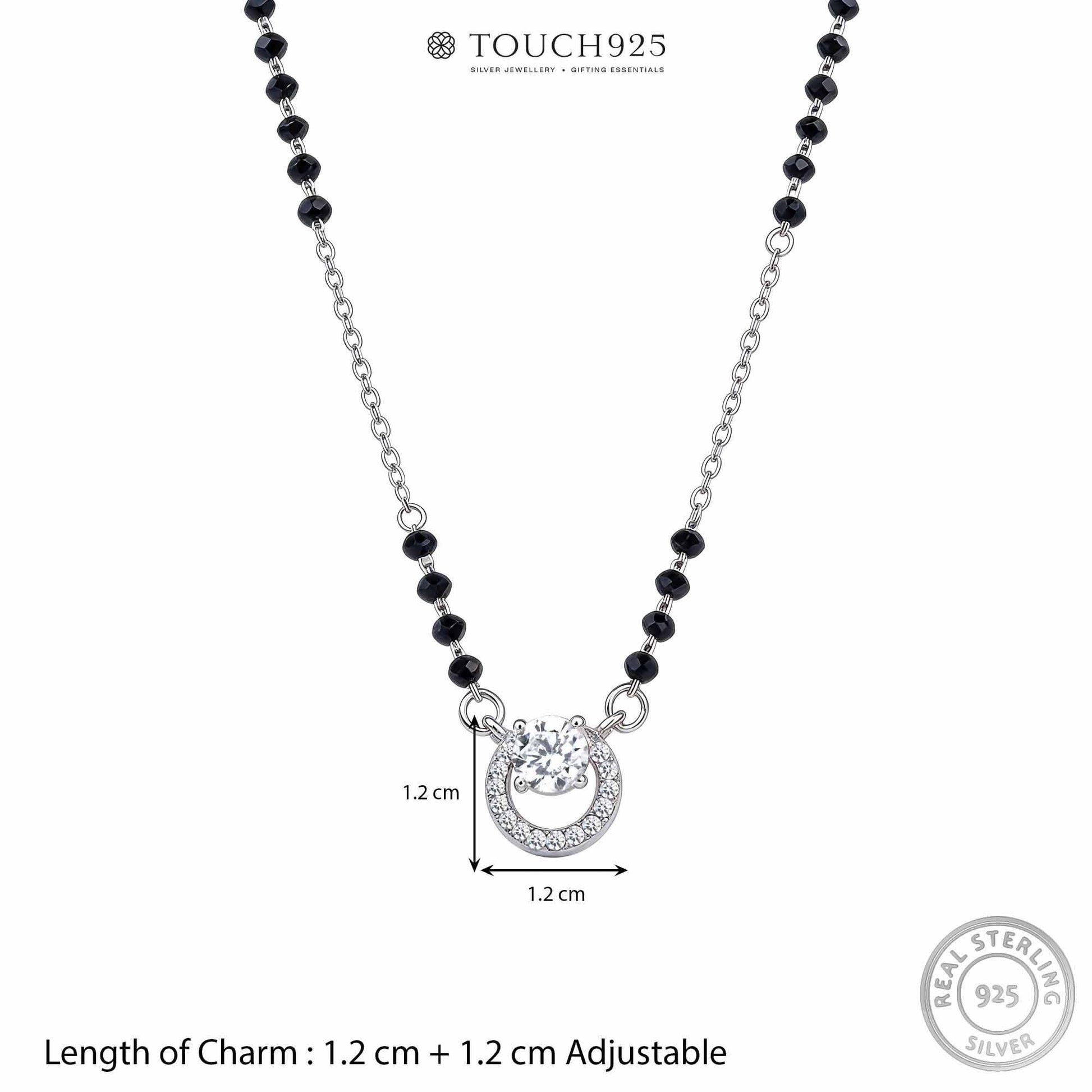 Floating Solitaire Halo Mangalsutra