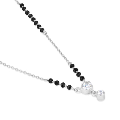 Dual Solitaire Drop Zircon Mangalsutra