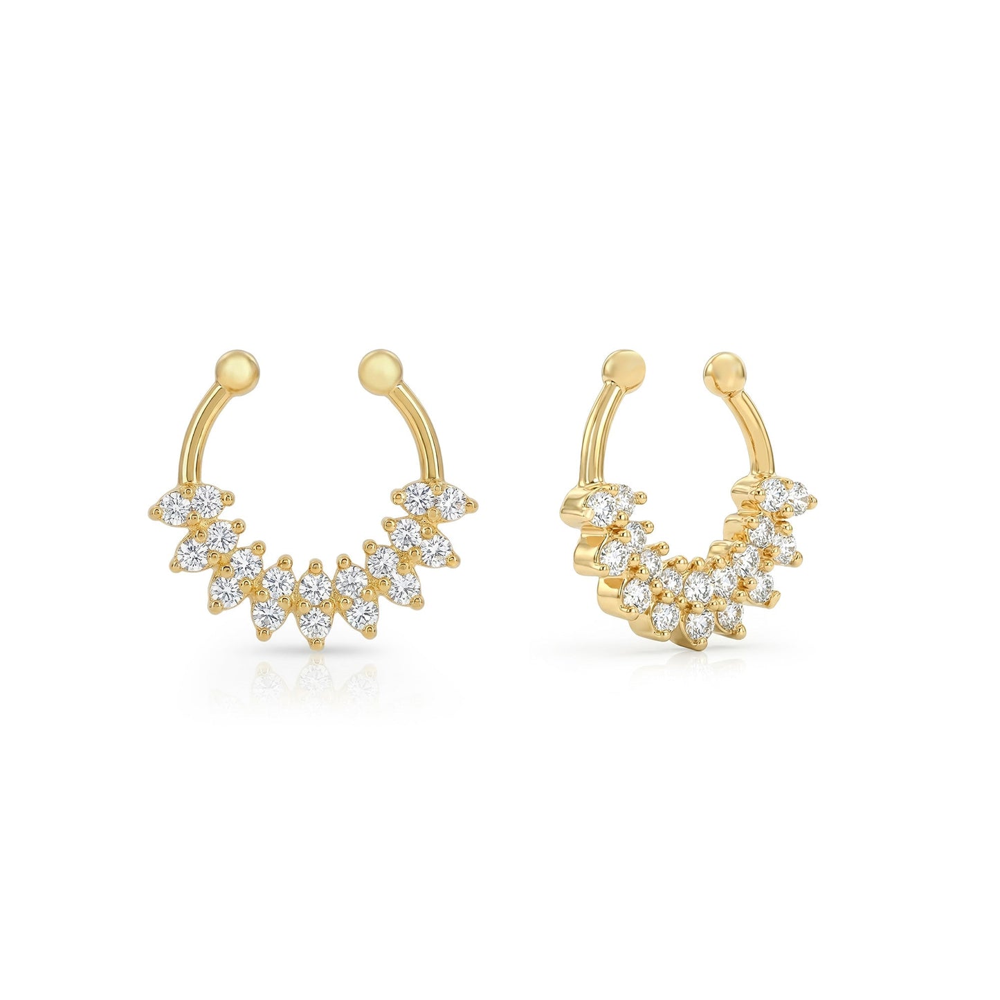 Cluster Sparkle Septum Nose Ring