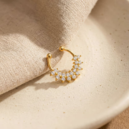 Cluster Sparkle Septum Nose Ring