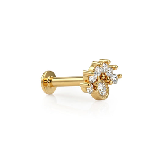 Mini Crown CZ Nose Pin