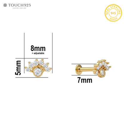 Mini Crown CZ Nose Pin