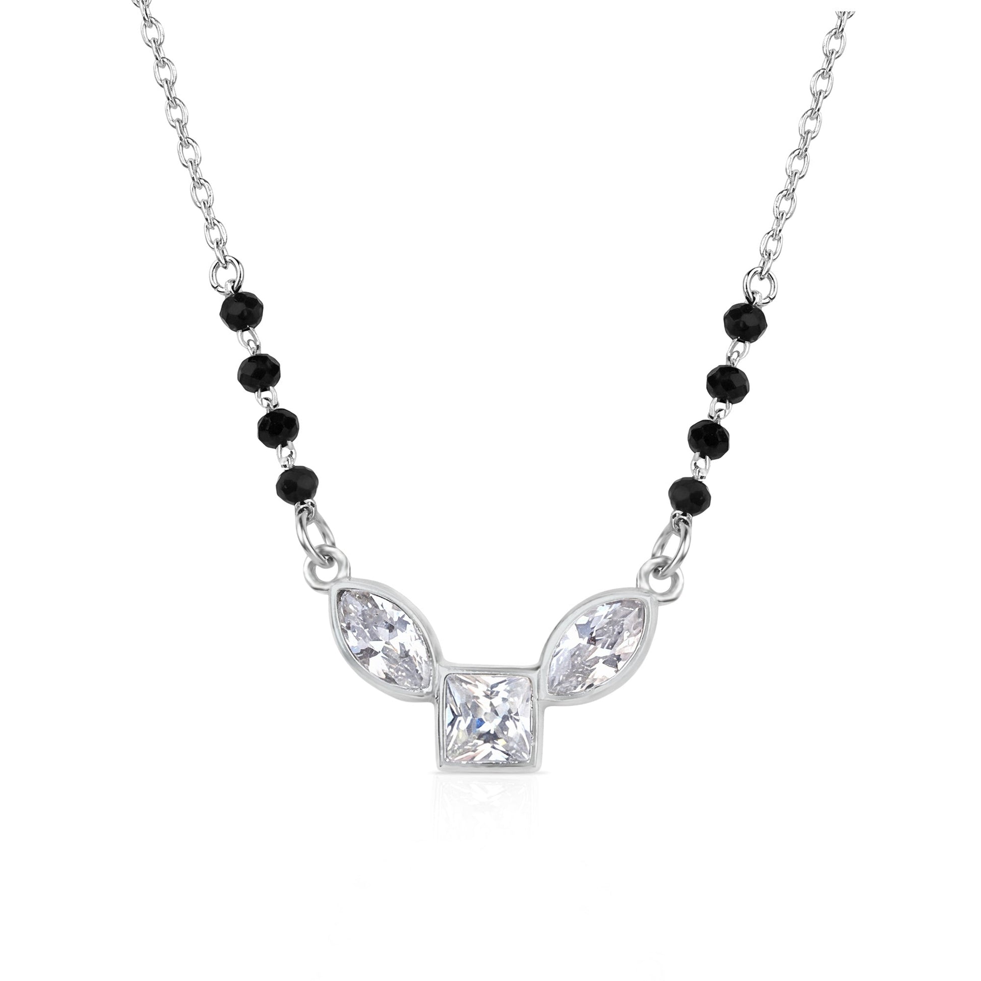 Triple Stone Zircon Mangalsutra