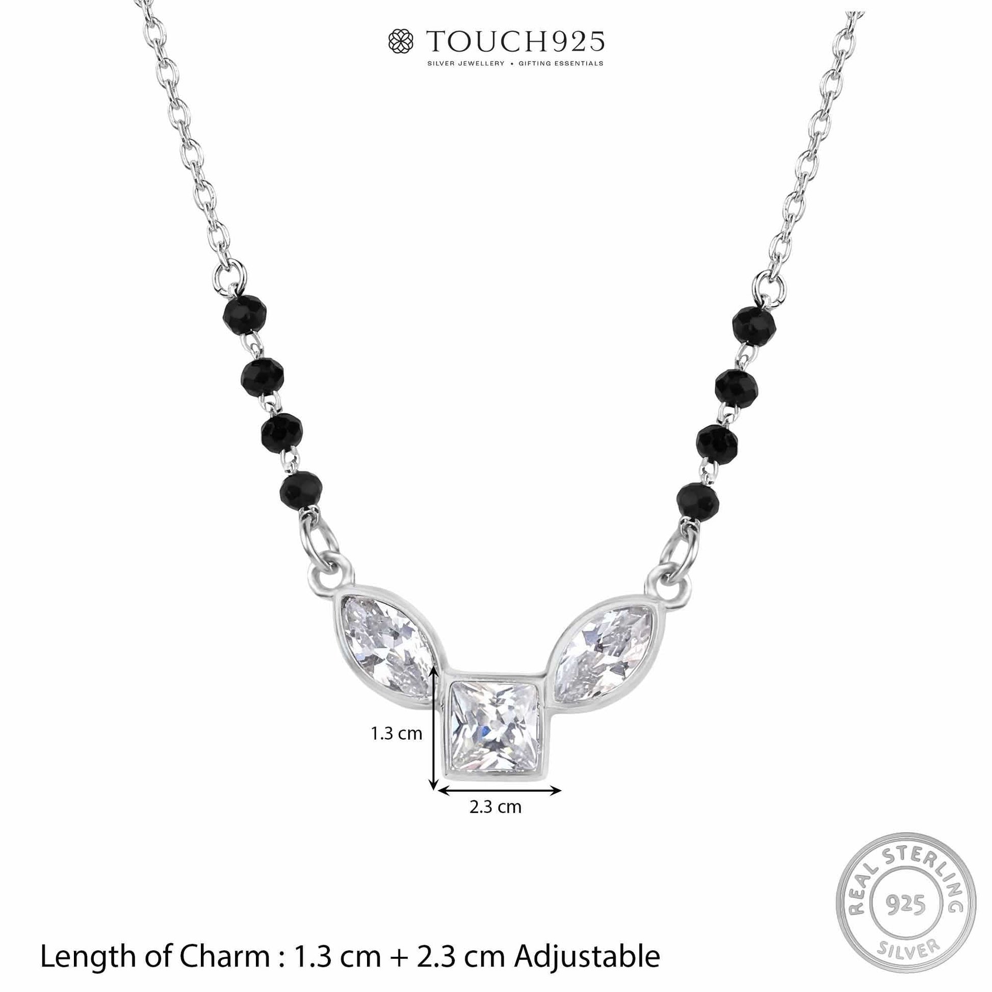 Triple Stone Zircon Mangalsutra