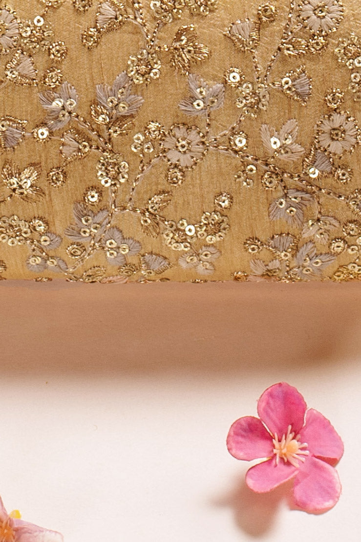 AMYRA - Elan gold capsule clutch
