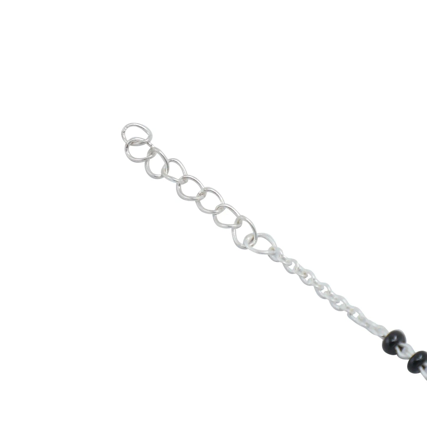 Eternal Knot 92.5 silver black onyx bracelet