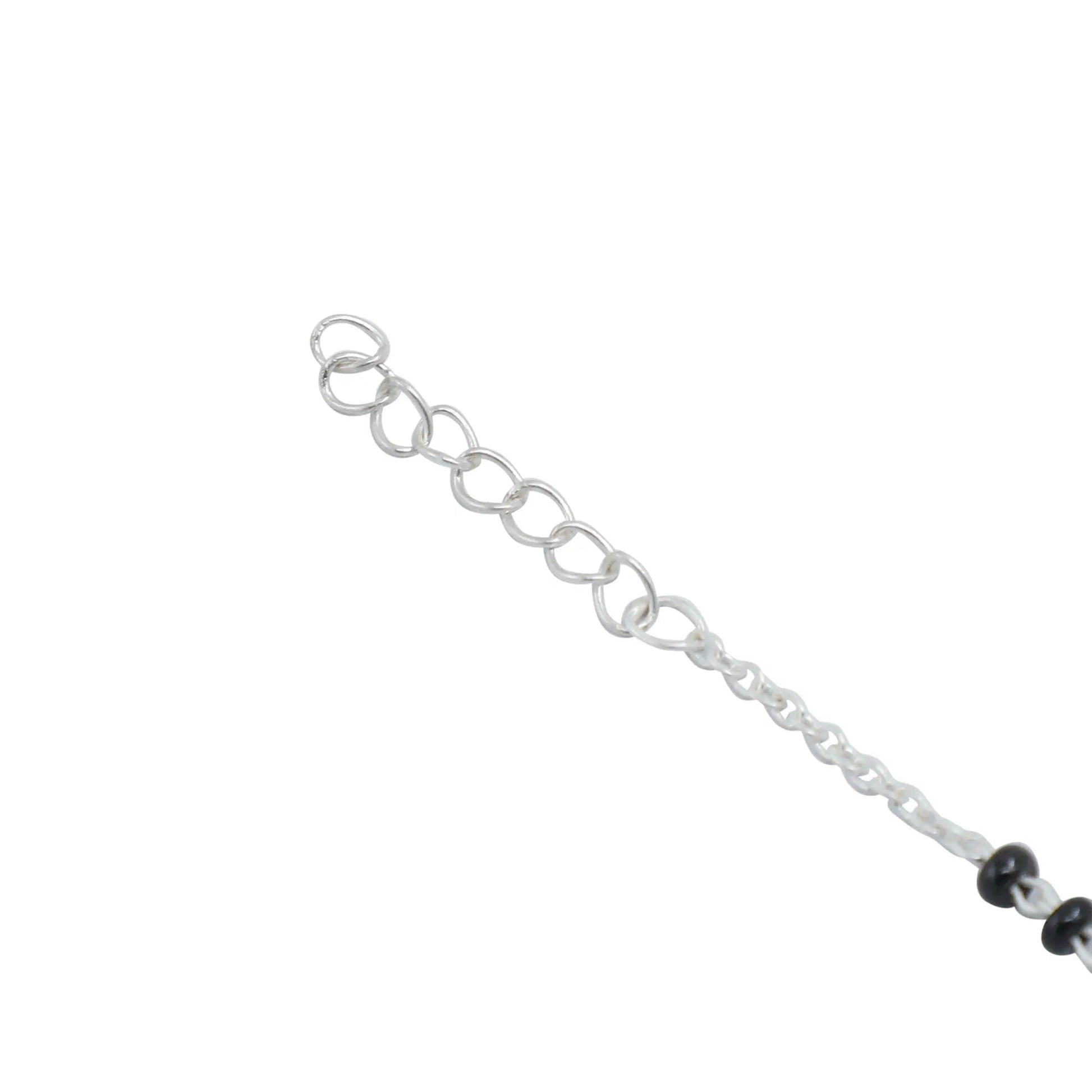 Eternal Knot 92.5 silver black onyx bracelet