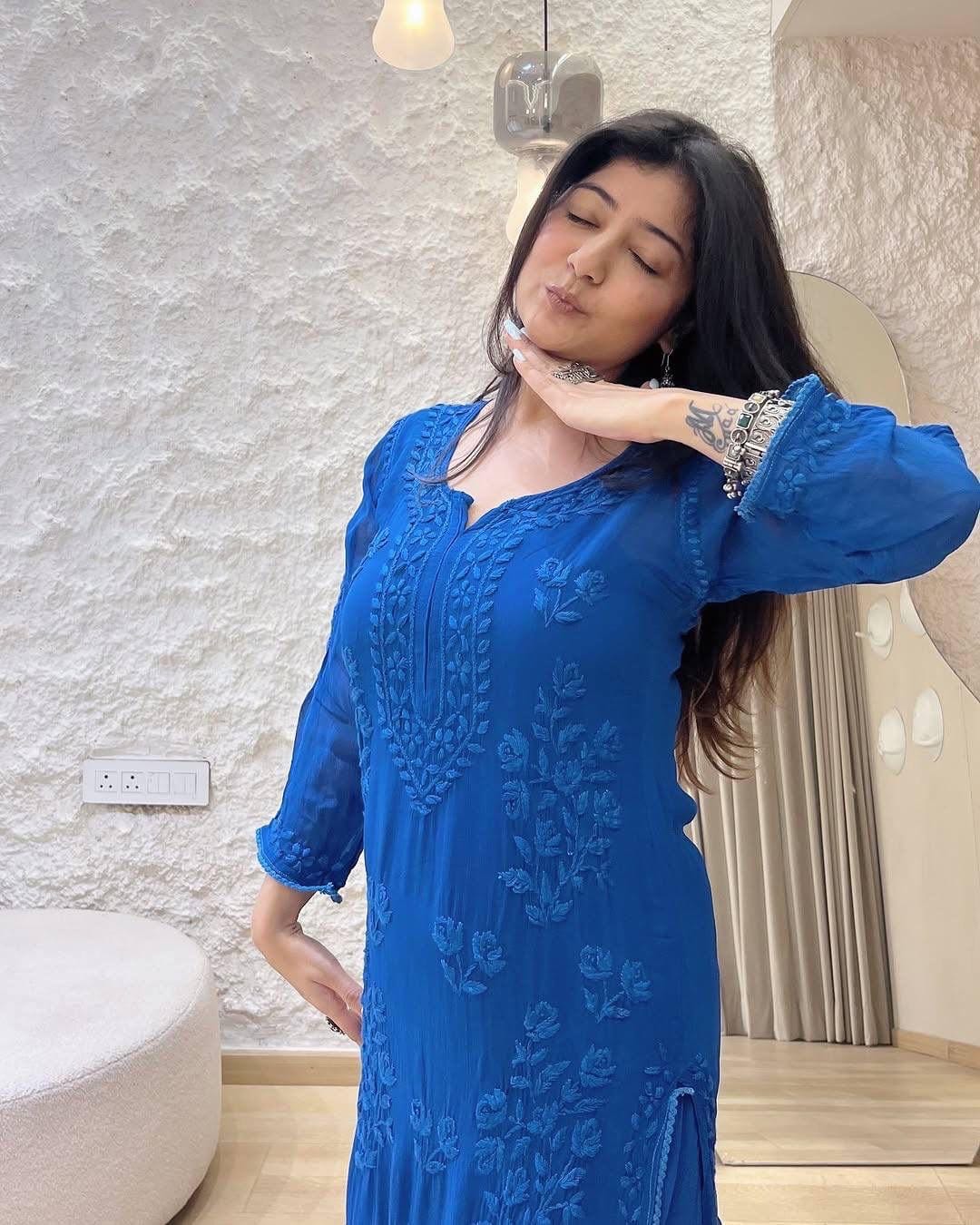 Ethenika Chikankari Kurta Set