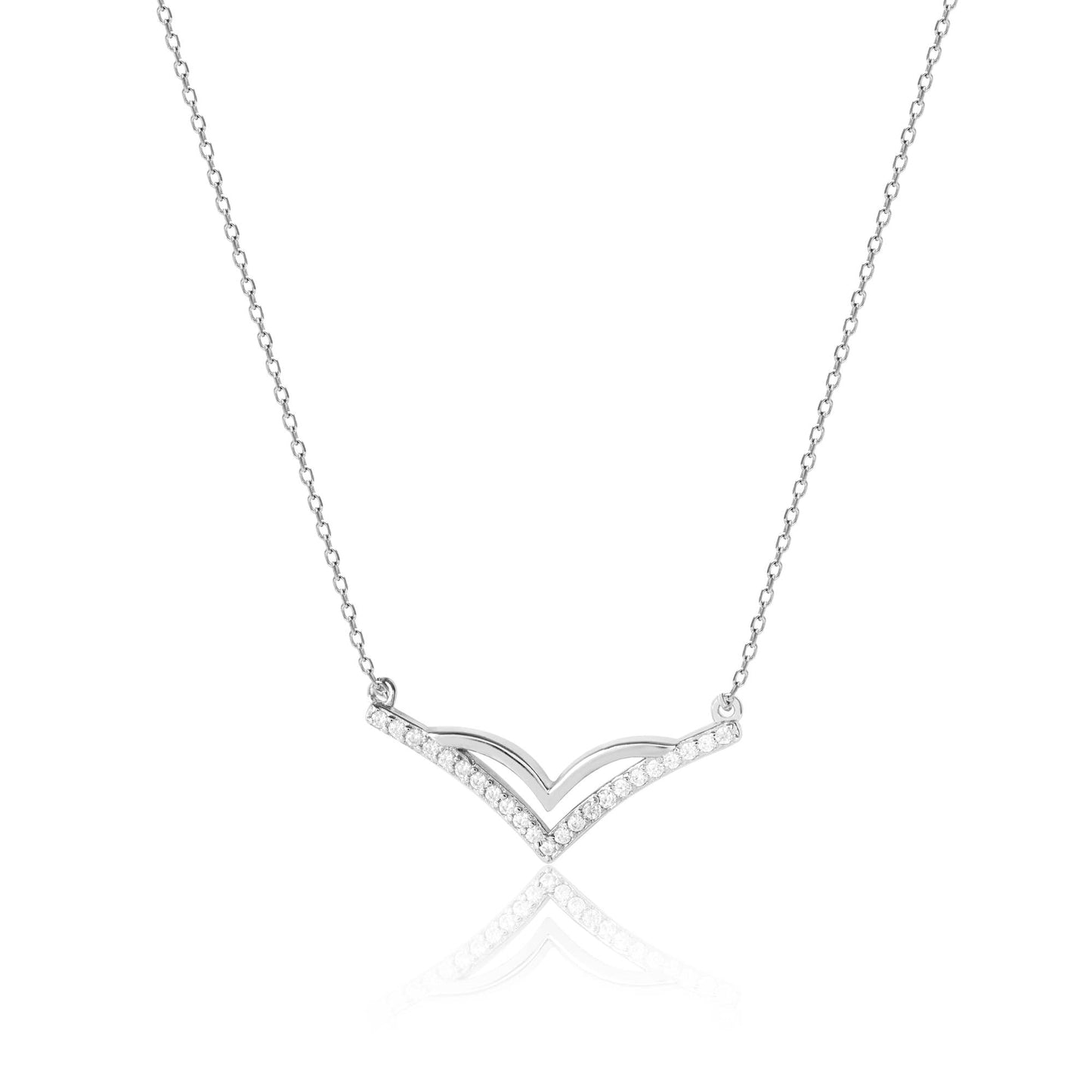 Sleek Elegance V Neckline Chain Locket