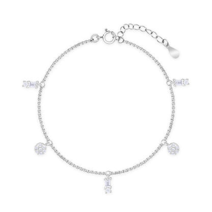 Stone Bead Charm Bracelet