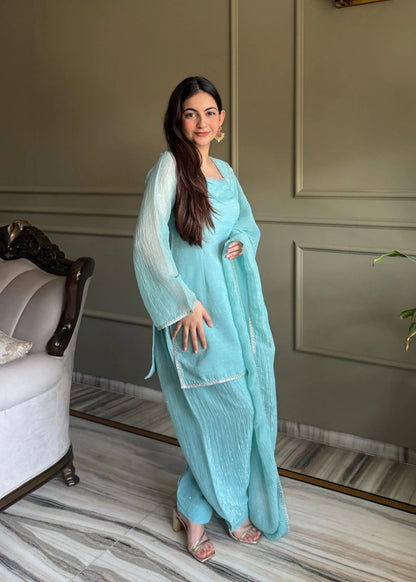 Fendi Silk Farshi Salwar Suit For Women (Ready To Wear) Ethenika.com