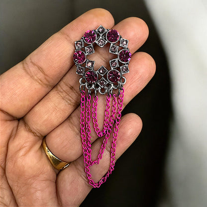 Circular Chain Dangle Earrings Earrings Ear Rings Earrings ethnic Trincket Jewellry Jewelry Jewellery
