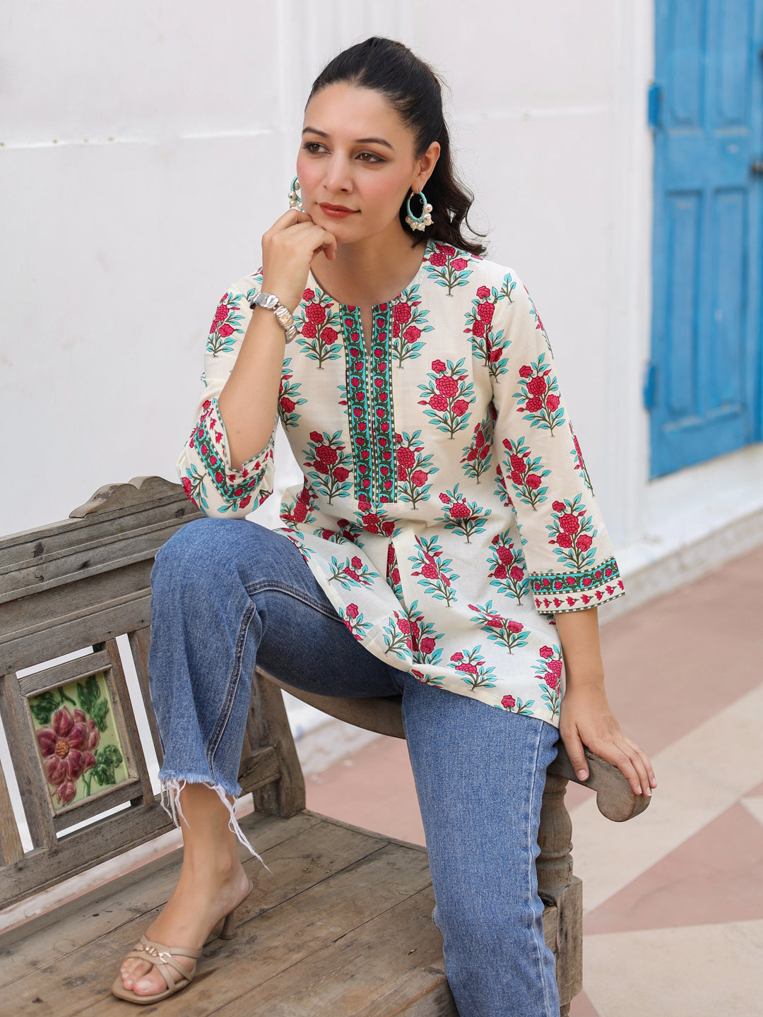 Floral daily wear top