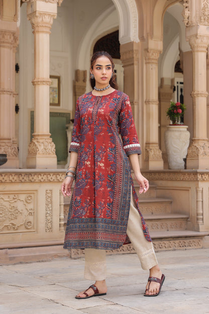 Floral pattern women kurta